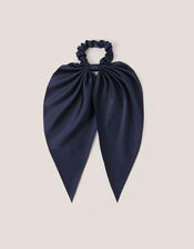 Satin Tie Hair Scrunchie, , large