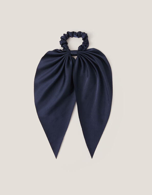 Satin Tie Hair Scrunchie, , large
