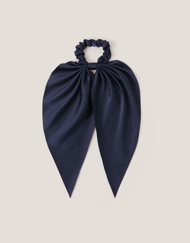 Satin Tie Hair Scrunchie, , large