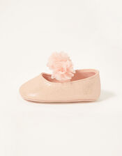 Textured Corsage Booties, Pink (PINK), large