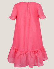 Lottie Frill Swing Party Dress, Orange (CORAL), large