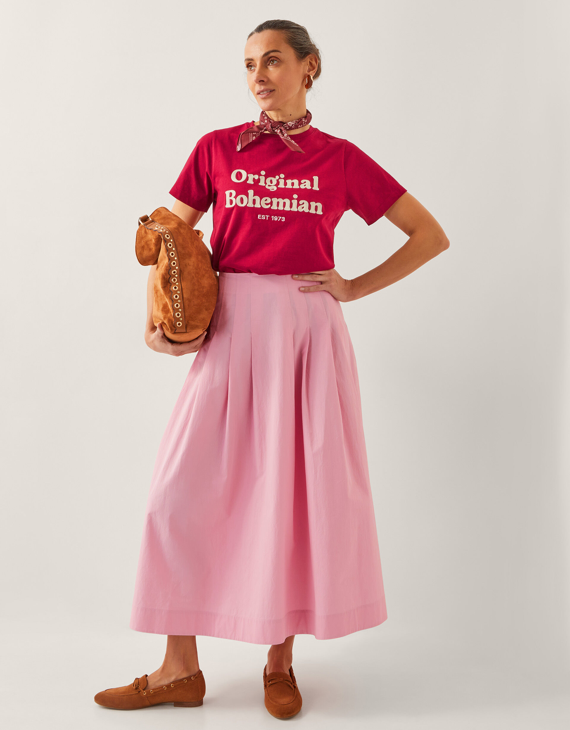 Alexa A-Line Maxi Skirt Pink | Skirts | Monsoon UK.