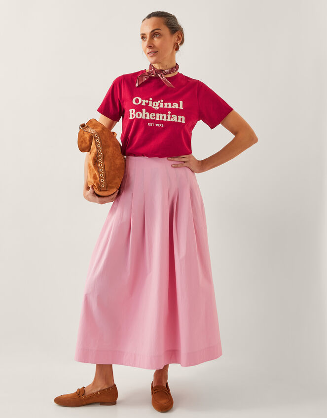 Alexa A-Line Maxi Skirt, Pink (PINK), large