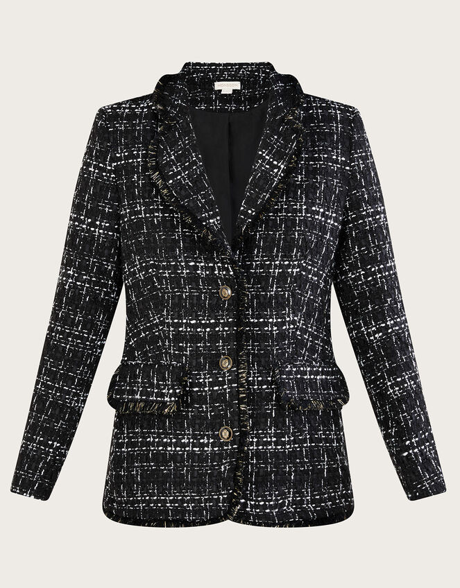 Tammy Textured Blazer, Black (BLACK), large