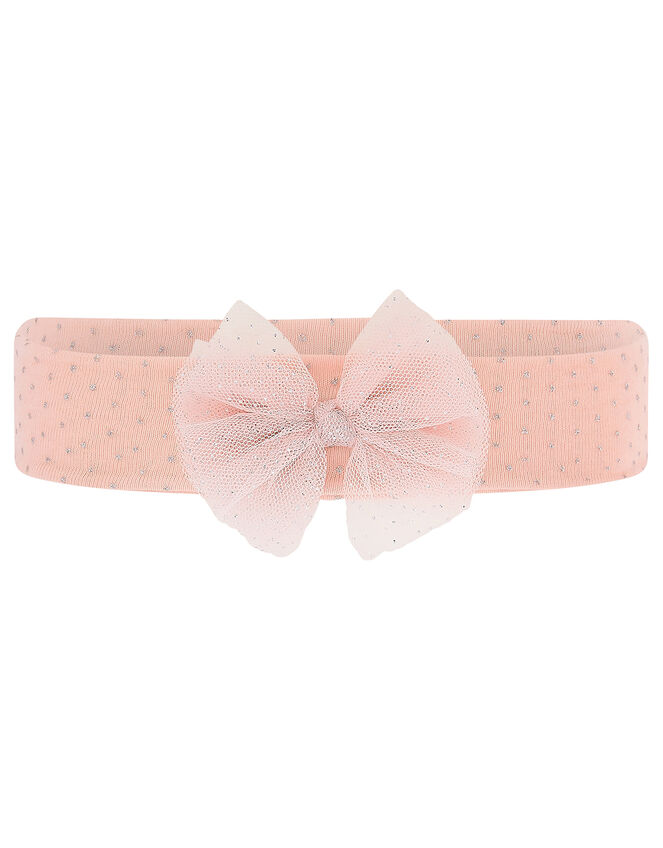 Baby Glitter Spot Jersey Bando, , large