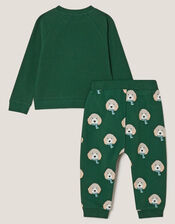 Baby Digby Dog Jumper & Joggers Set, Green (GREEN), large