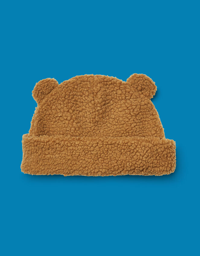 Liewood Bibi Pile Beanie with Ears, Camel (CARAMEL), large