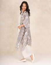 One Hundred Stars Sphinx Throwover Jacket, Grey (GREY), large