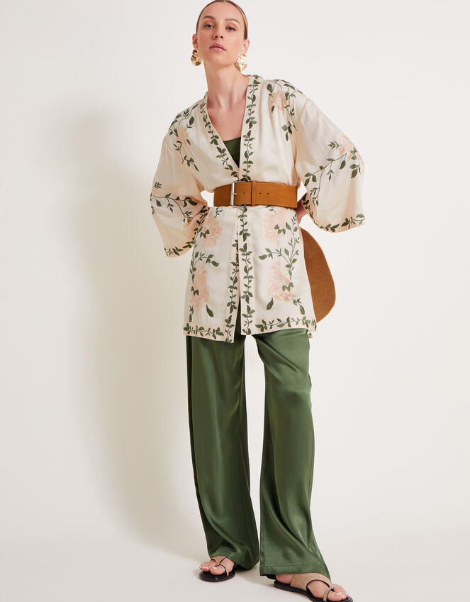 Kaya Short Kimono, Ivory (IVORY), large