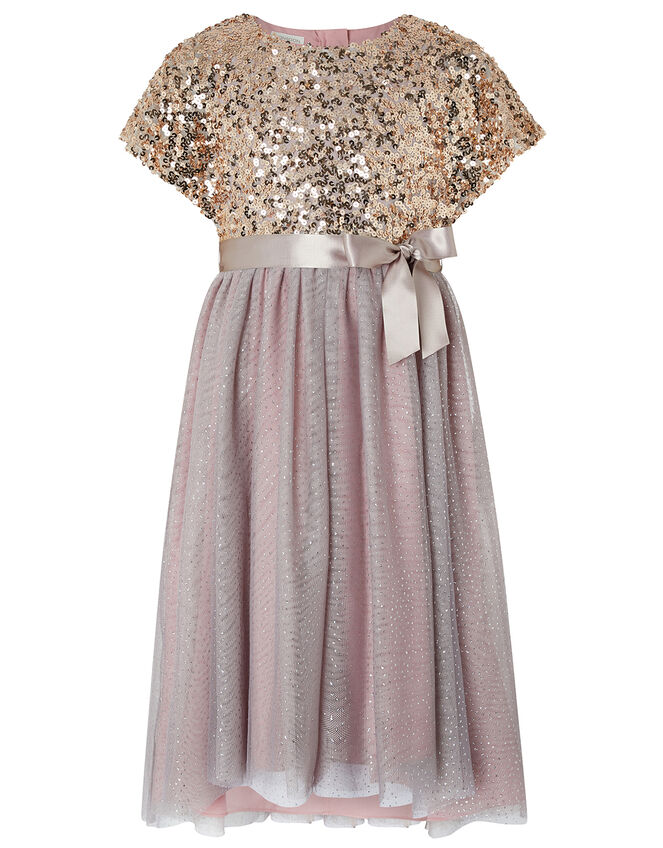 Truth Sequin Sparkle Maxi Dress, Pink (DUSKY PINK), large