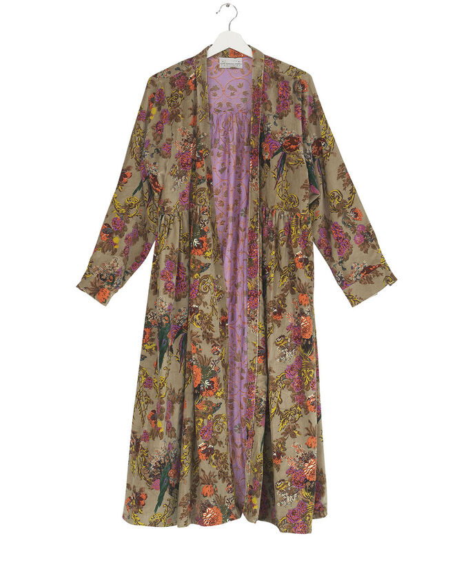 One Hundred Stars Antique Chintz Print Duster, , large