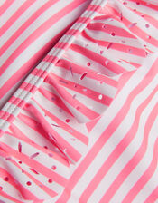 Stripe Ruffle Bikini Set, Orange (ORANGE), large