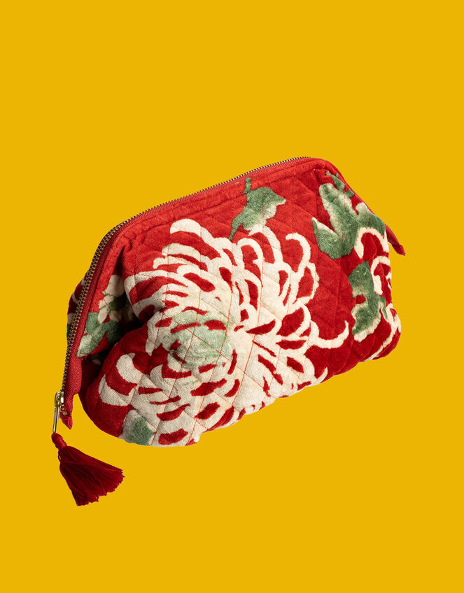 One Hundred Stars Chrysanthemum Velvet Pouch, , large