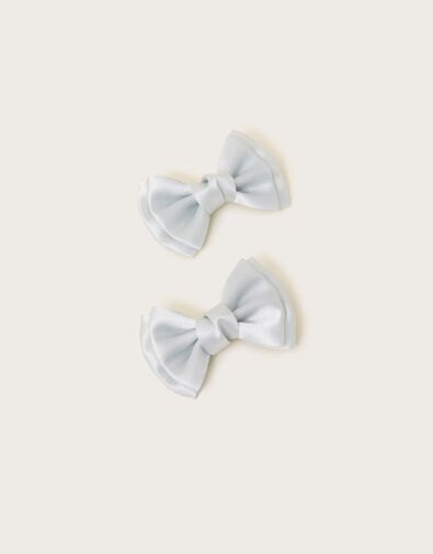 Bridesmaid Bow Hair Clips Set of Two, , large