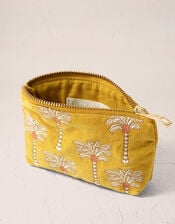 Elizabeth Scarlett Sunrise Palm Velvet Coin Purse, , large