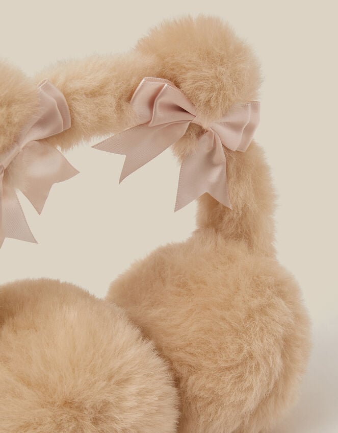 Fluffy Bear Earmuffs, , large