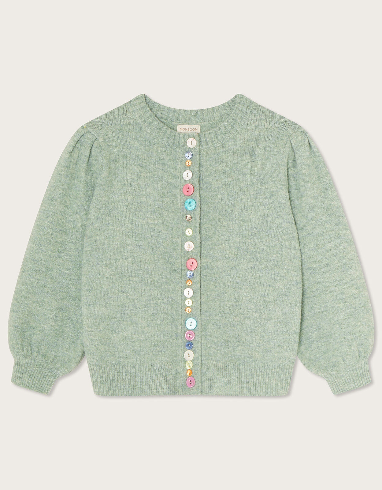 Green cardigan girls hotsell