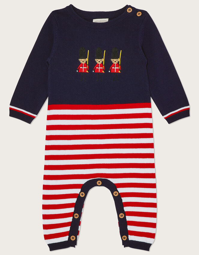Newborn London Guard Sleepsuit, Blue (NAVY), large
