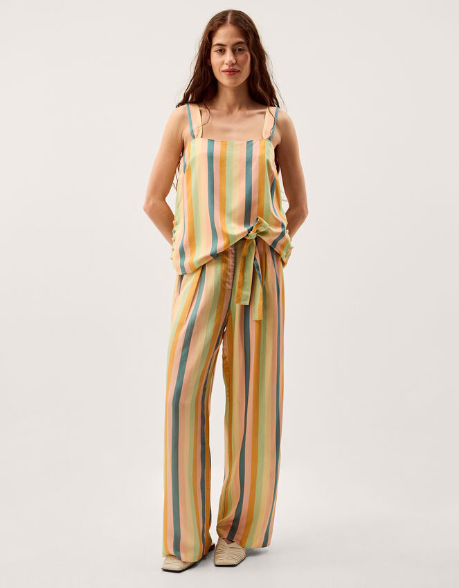 Clemence Elodie Stripe Wide Leg Trousers Multi