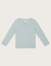Long Sleeve Festive Top, Teal (TEAL), large