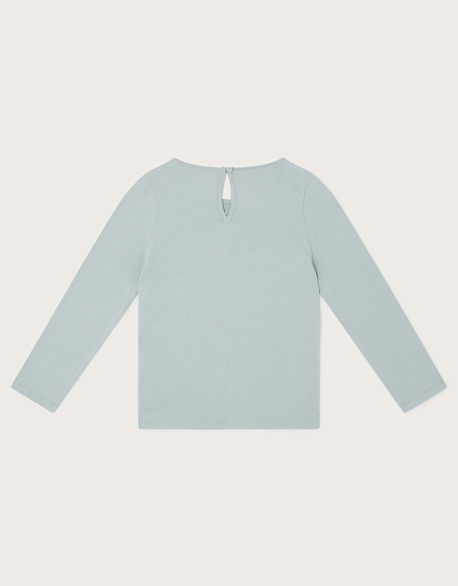 Long Sleeve Festive Top, Teal (TEAL), large