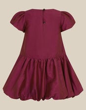 Baby Ember Bow Bubble Hem Dress, Purple (PURPLE), large