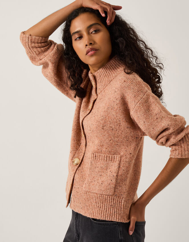 Nieve Neppy Cardigan, Pink (PINK), large