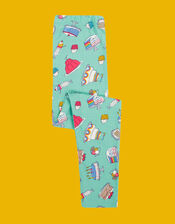 Frugi Libby Printed Leggings, Green (GREEN), large