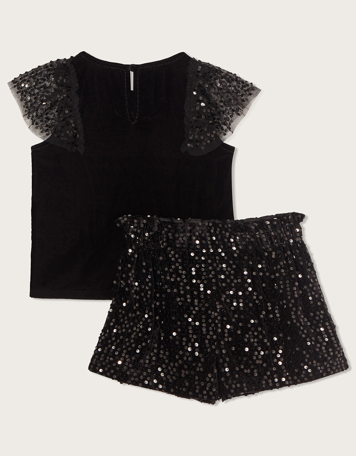 Girls black sequin shorts sale