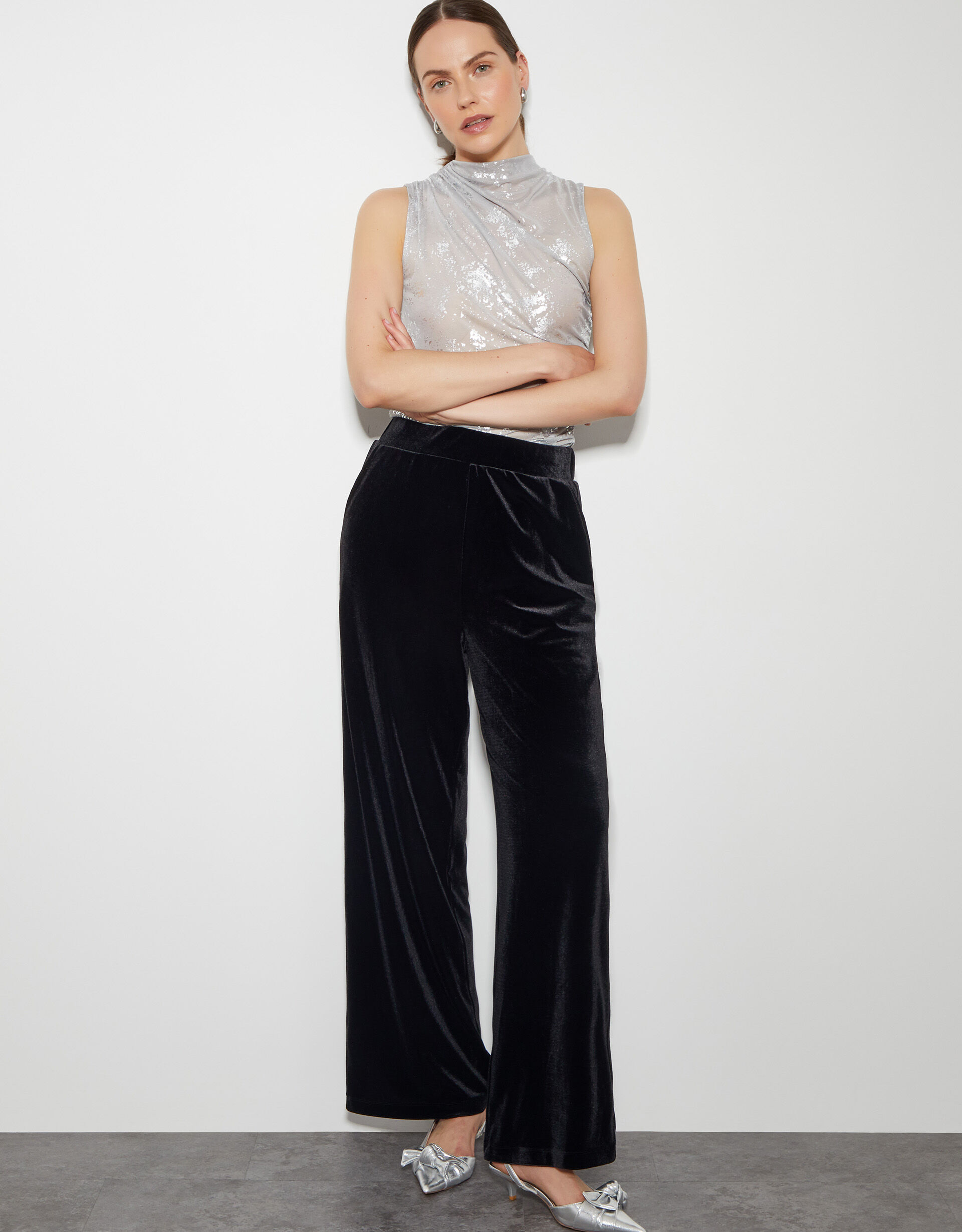 Womens wide leg trousers uk on sale