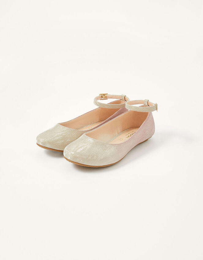 Ombre Ballerina Flats Pink