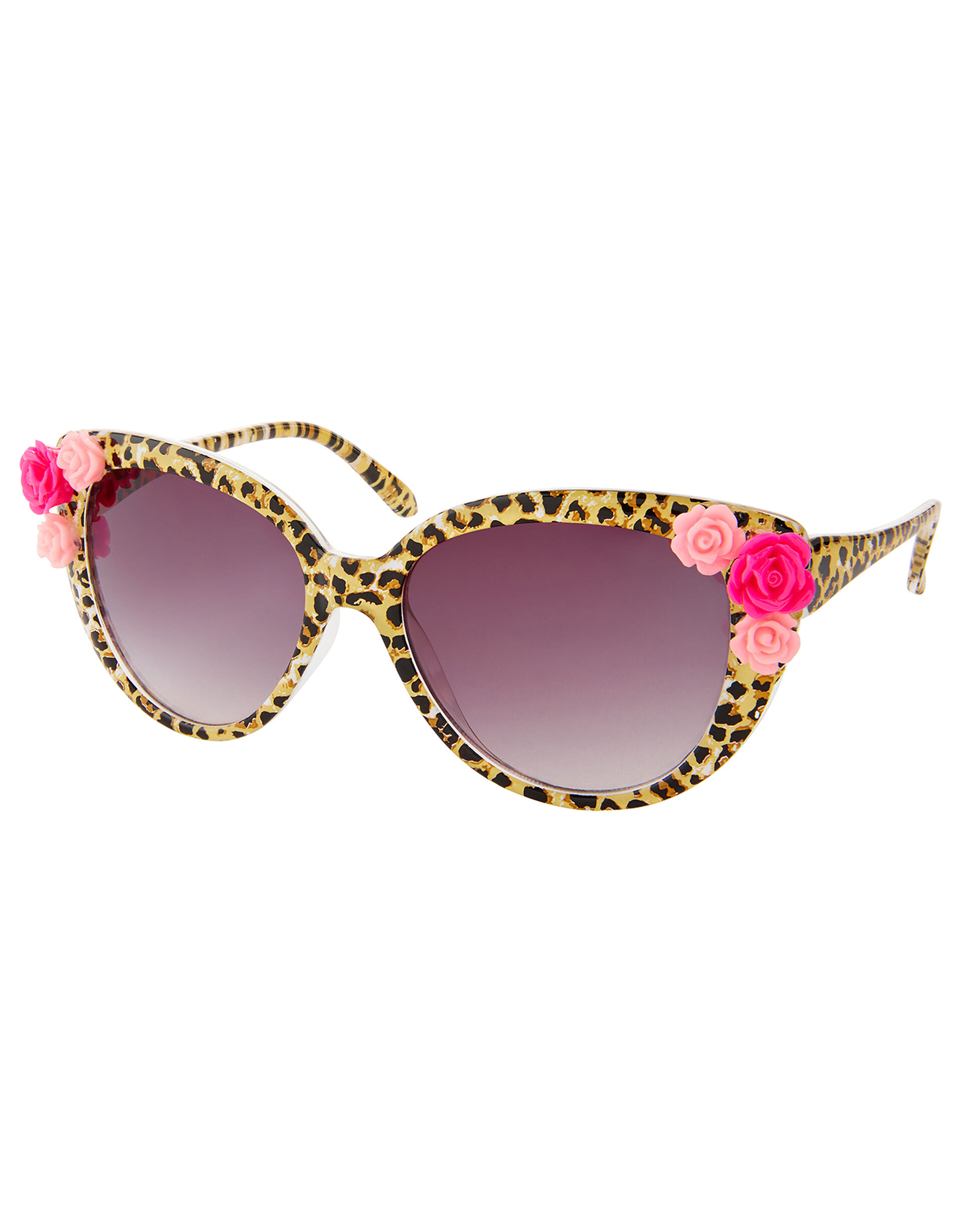 Lucy Leopard Cat-Eye Sunglasses, , large