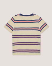 Embroidered Frog Stripe T-Shirt, Multi (MULTI), large