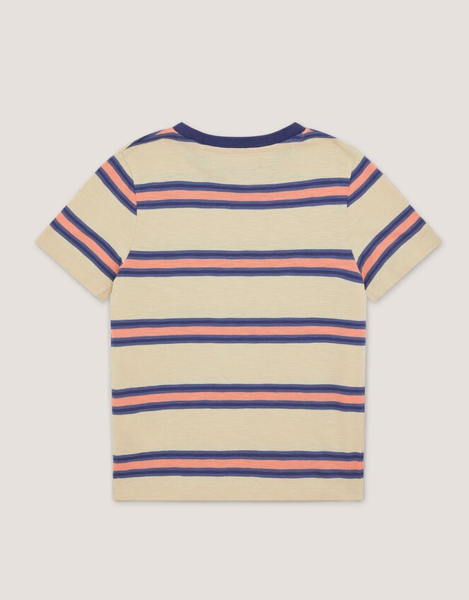 Embroidered Frog Stripe T-Shirt, Multi (MULTI), large