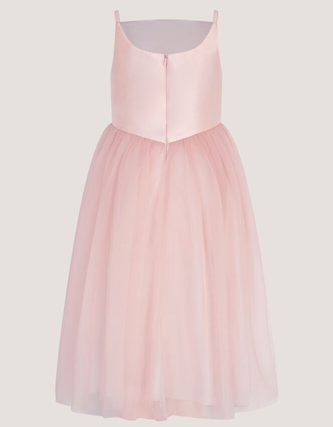 Alexis Appliqu&eacute; Butterfly Tulle Dress, Pink (PINK), large