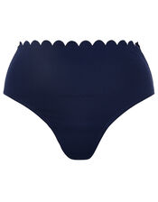 Keely Scallop Bikini Briefs, Blue (NAVY), large