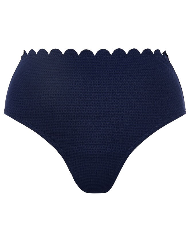 Keely Scallop Bikini Briefs, Blue (NAVY), large