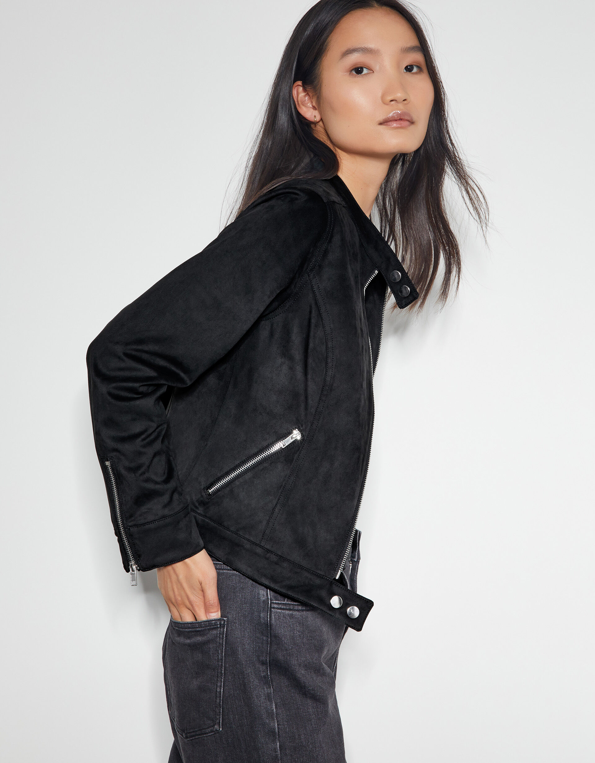 Suedette biker new arrivals