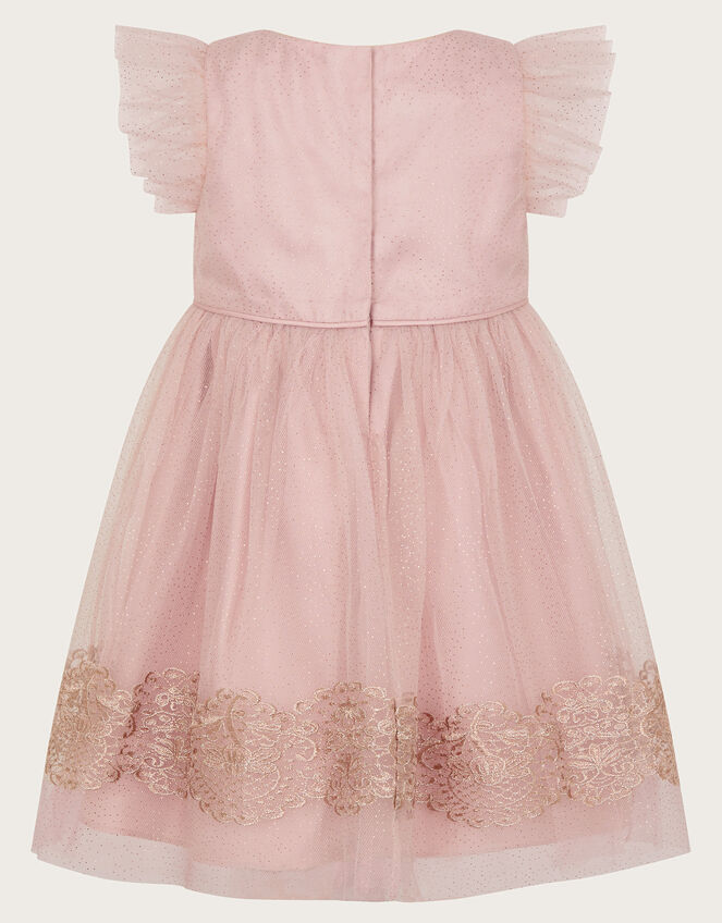 Baby Ayra Sparkle Lace Dress, Pink (PINK), large
