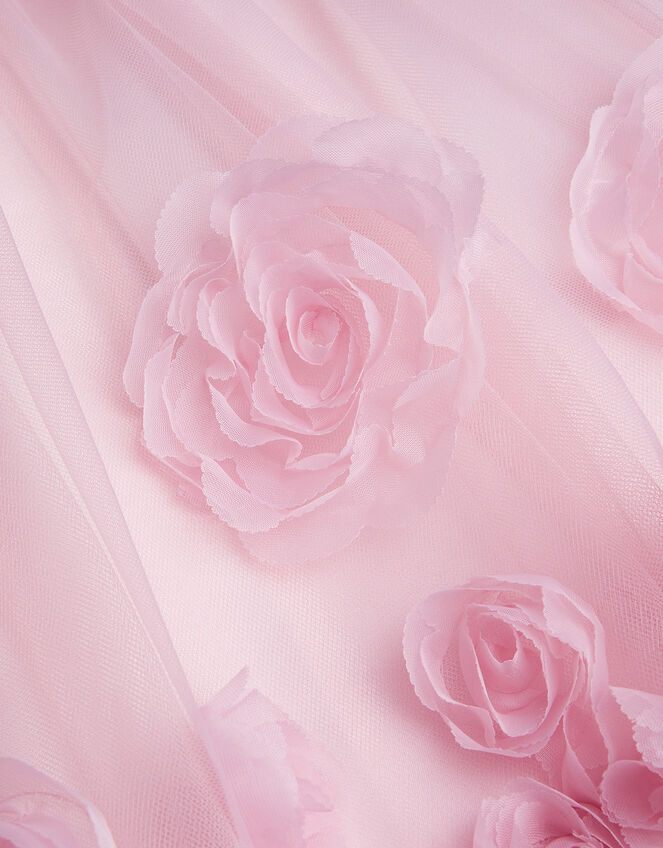 Josie 3D Rosette Dress, Pink (PINK), large