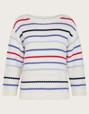Sainy Stitch Jumper, Ivory (IVORY), large