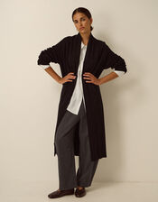 Sadie Knit Longline Cardigan, Black (BLACK), large