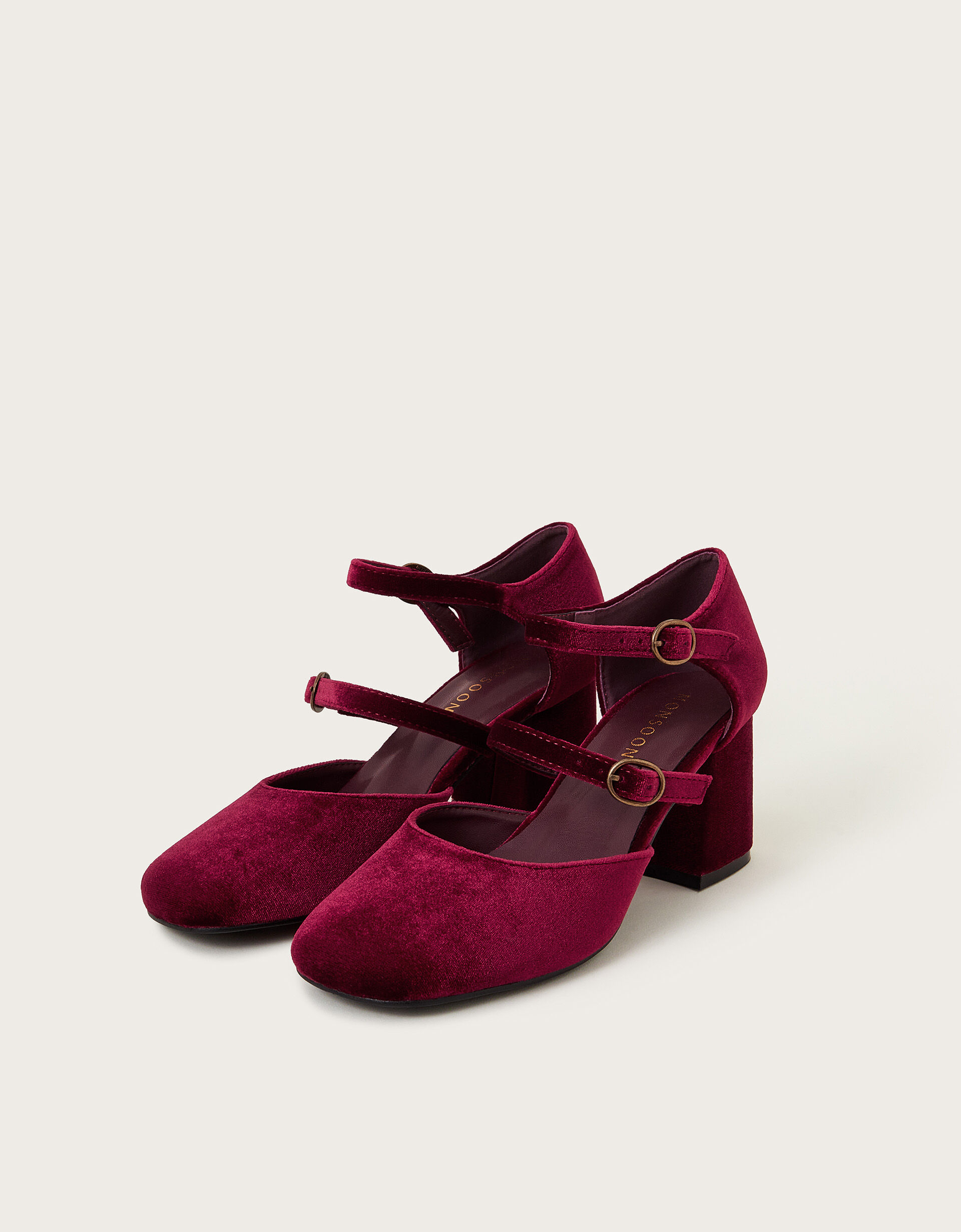 Red velvet womens shoes sales