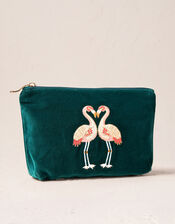 Elizabeth Scarlett Flamingo Mini Pouch, , large