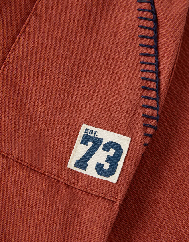 Whipstitch Drawstring Shorts, Red (RED), large