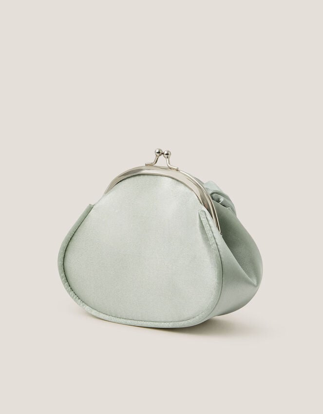 Rose Satin Clip Frame Bag, , large