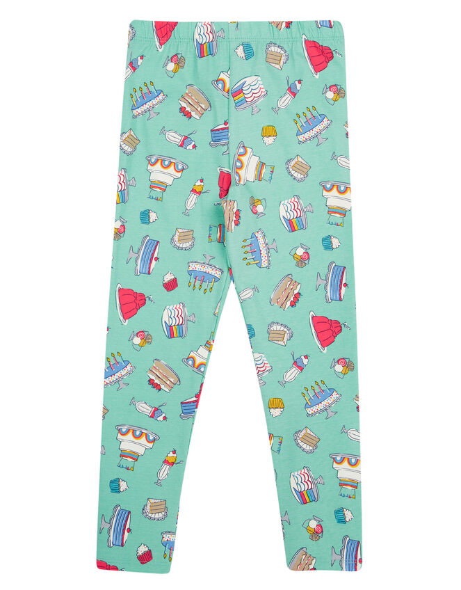 Frugi Libby Printed Leggings, Green (GREEN), large