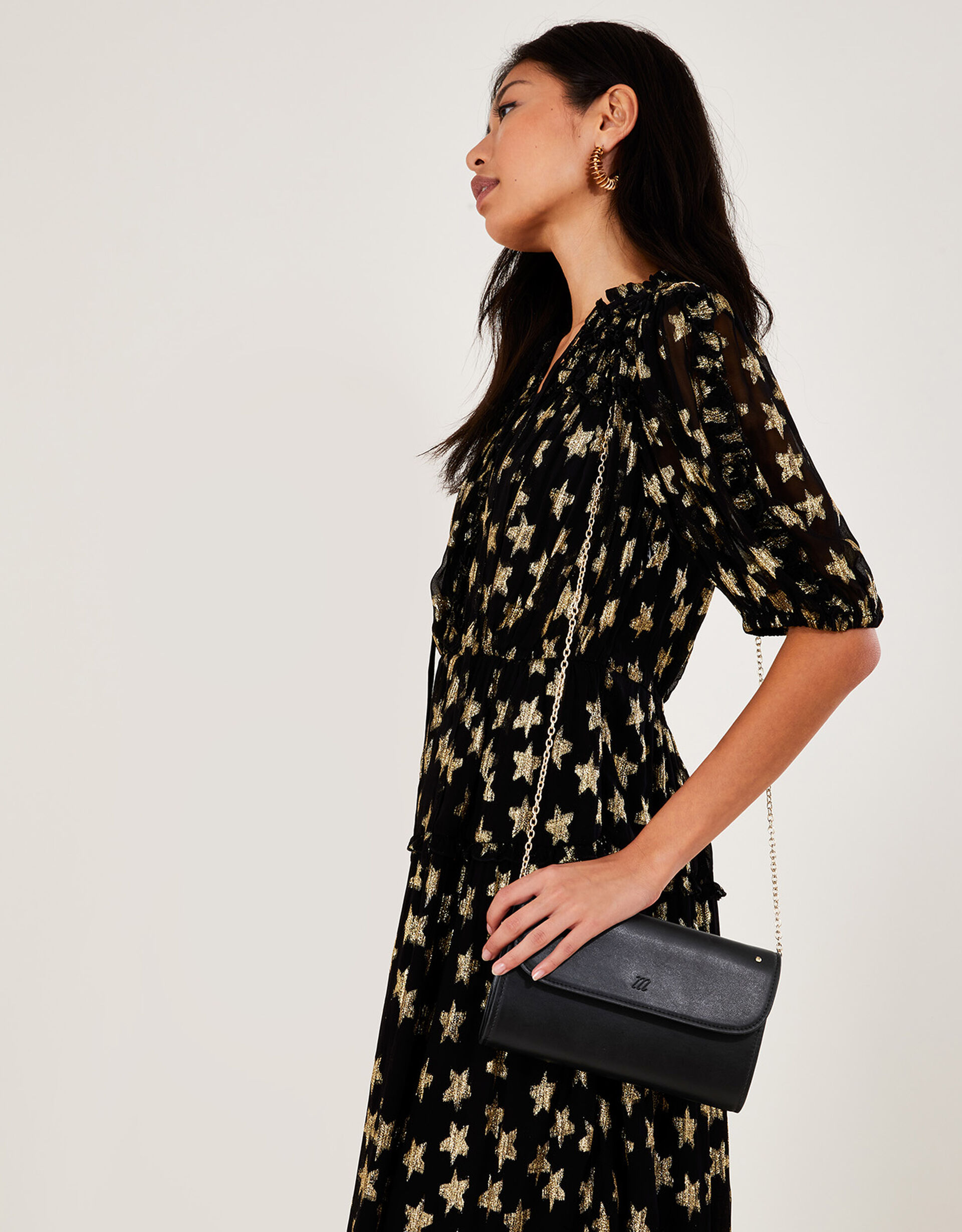 Foldover Clutch Bag, , large
