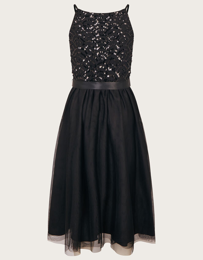 Deco Sequin Truth Prom Dress, Black (BLACK), large