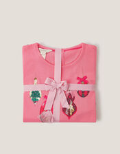 Christmas Bauble Pyjama Set, Pink (PINK), large